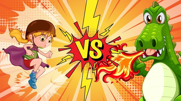girl vs dragon showdown