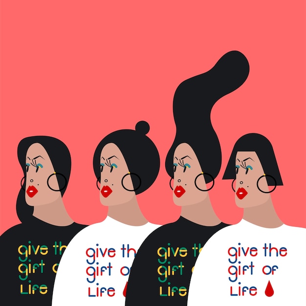 Give the gift of life typography