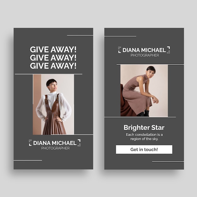 giveaway instagram story template design