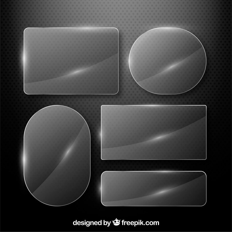 무료 Vector 다른 모양의 유리 컬렉션