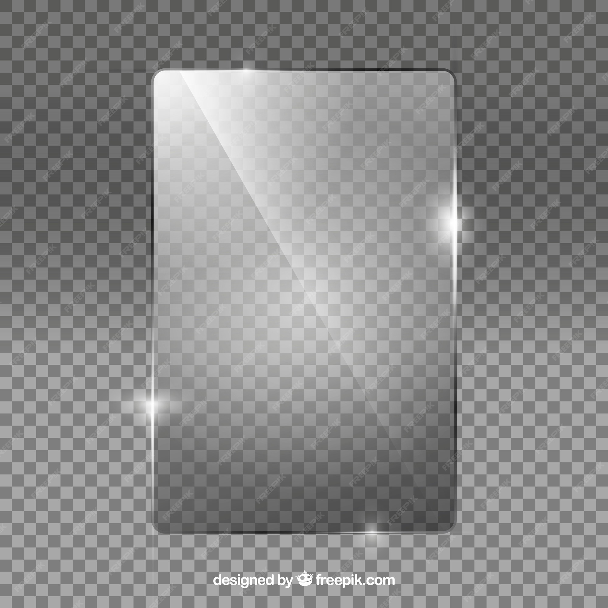 Premium Vector  Vector glass transparency effect window mirror reflection  glare png glass png window