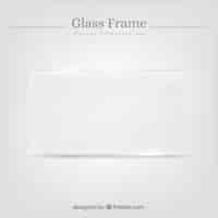 Free vector glass frame in realistic style