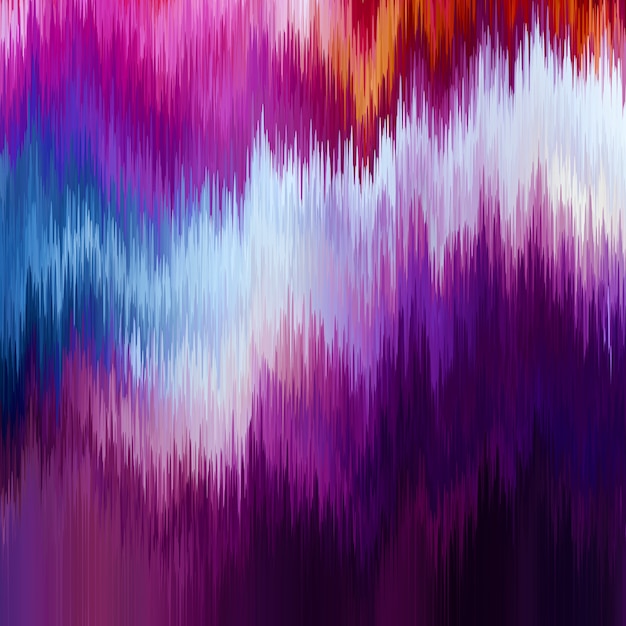 Colorful Glitch Background: Digital Image Data Distortion