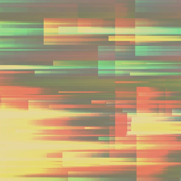 ฟรี Vector glitch background. digital image data distortion.