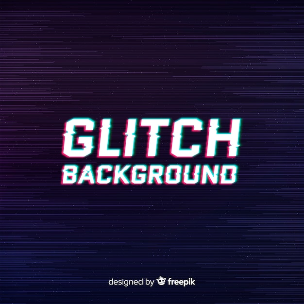 Vettore gratuito glitch background