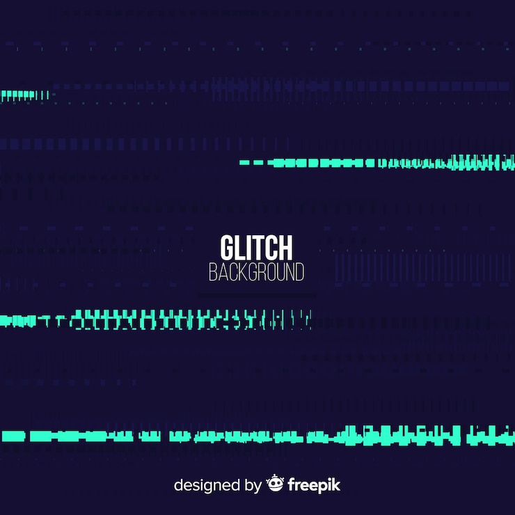 Free Vector glitch background