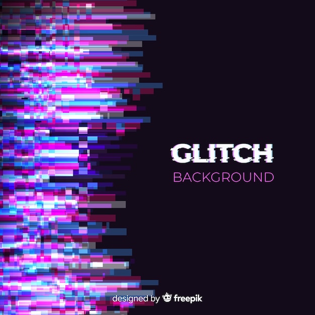 Vettore gratuito glitch background