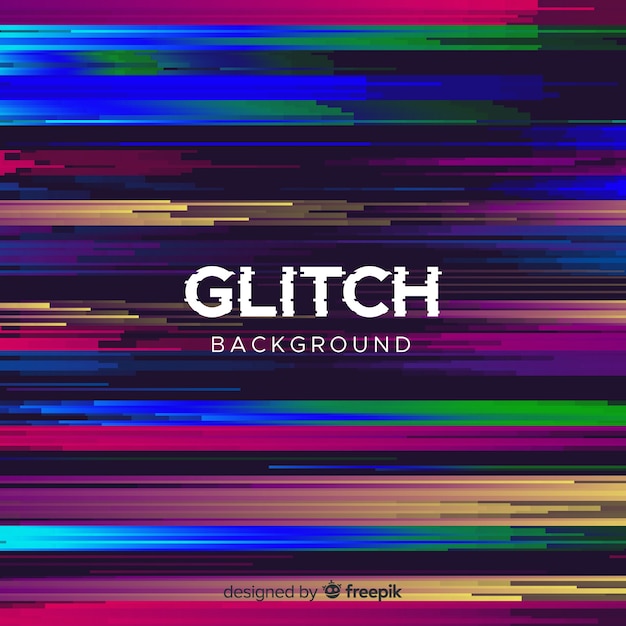 Vettore gratuito glitch background