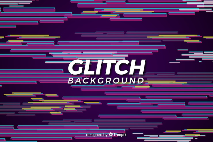Free Vector glitch background