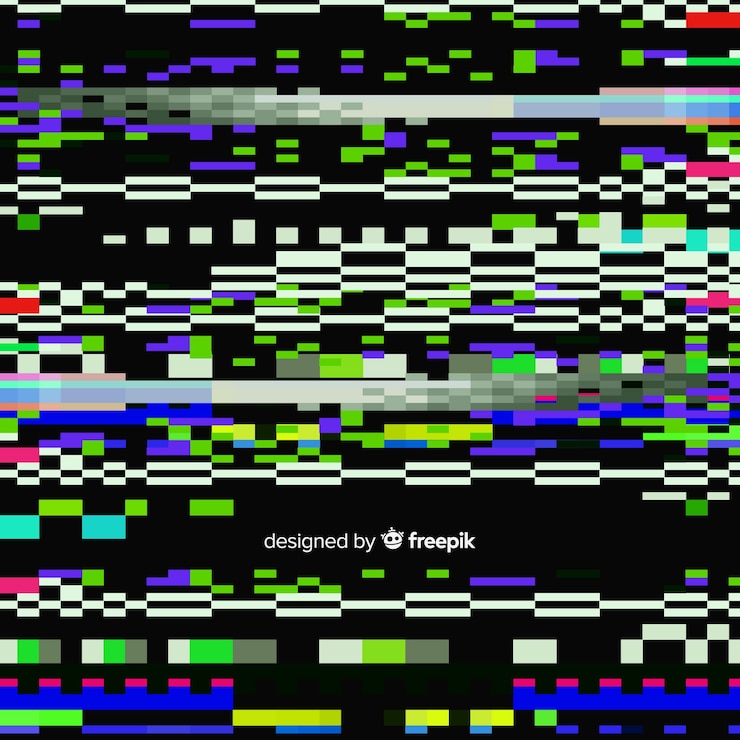Free Vector glitch background