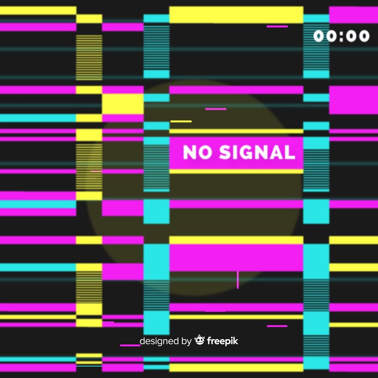 Free Vector glitch background