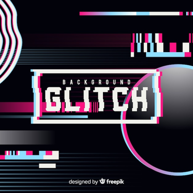 Free vector glitch background