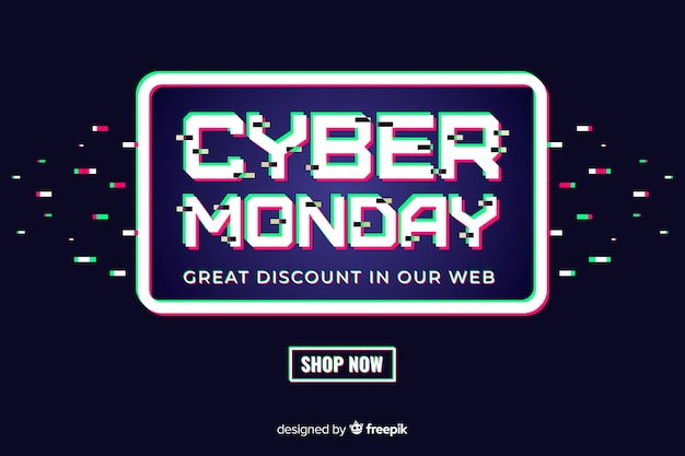 Glitch cyber monday discount banner