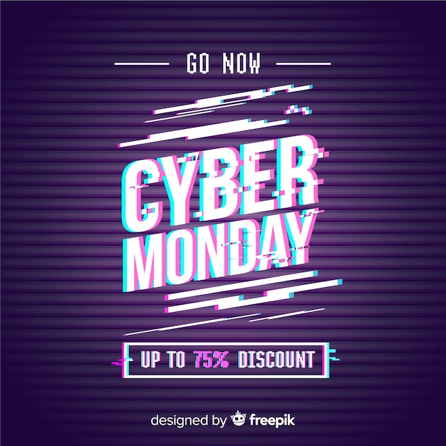 Glitch cyber monday super sale banner