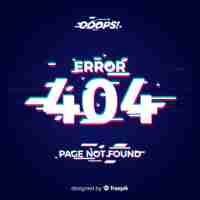 Free vector glitch error 404 page background