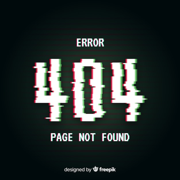 Free vector glitch error 404 page background