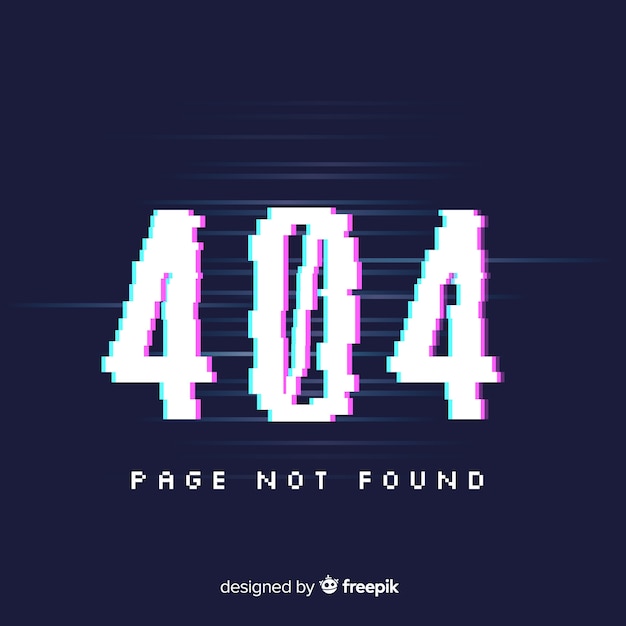 글리치 오류 404 페이지 배경
