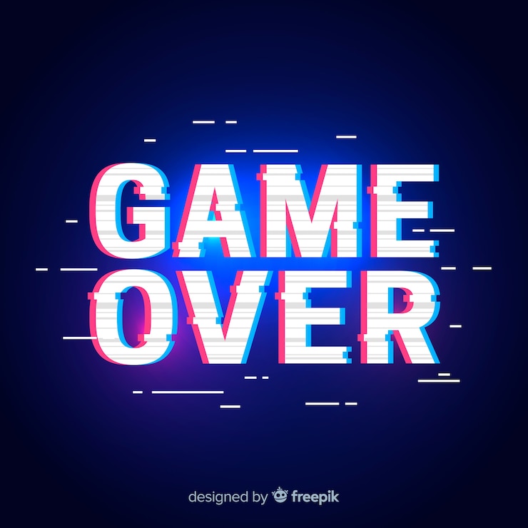 무료 Vector 배경에 글리치 게임