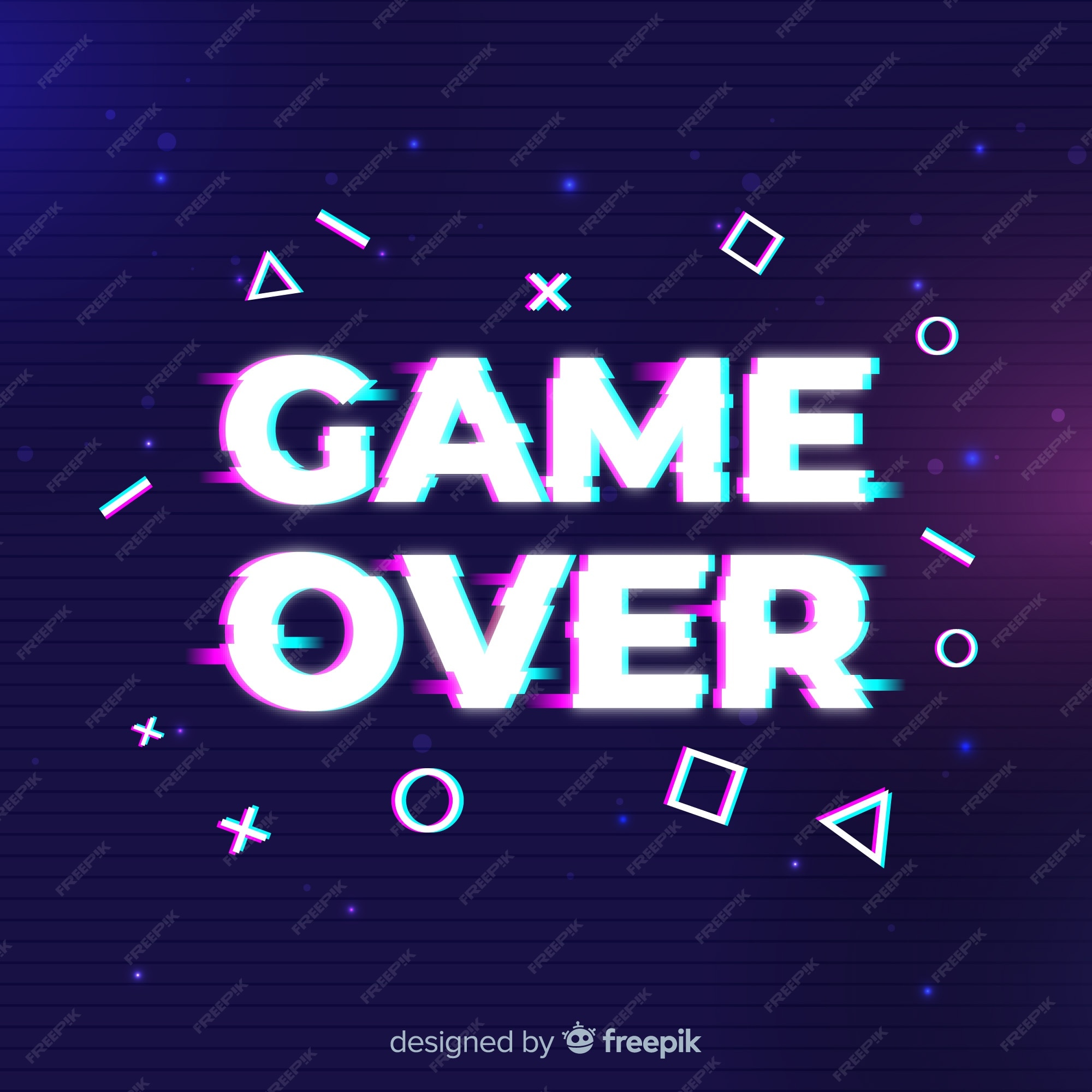 Game over Vectors & Illustrations for Free Download | Freepik