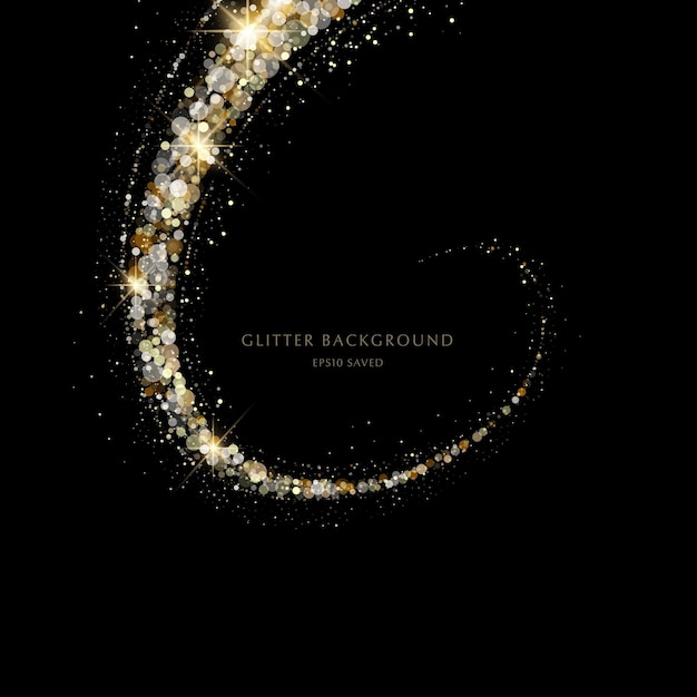 Glitter background luxury gold stardust light