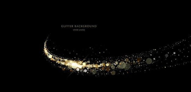 Glitter background luxury gold stardust light