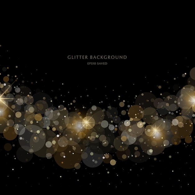 Glitter background luxury gold stardust light