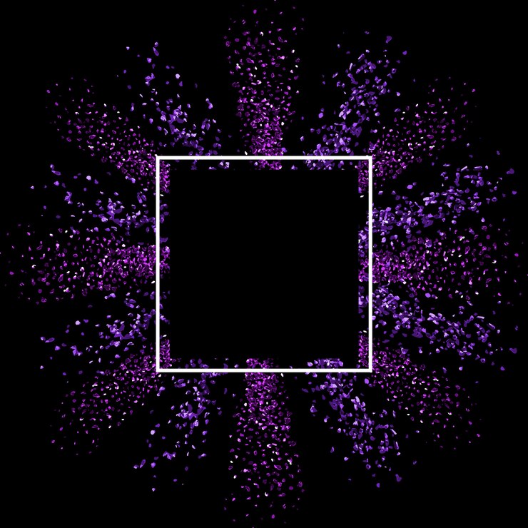 Free Vector glitter background with blank frame