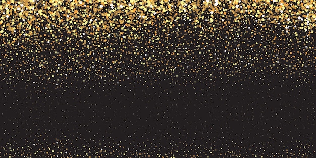 Free vector glitter banner design for christmas and new year