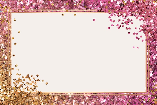 Free vector glitter frame