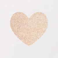 Free vector glitter heart sticker vector