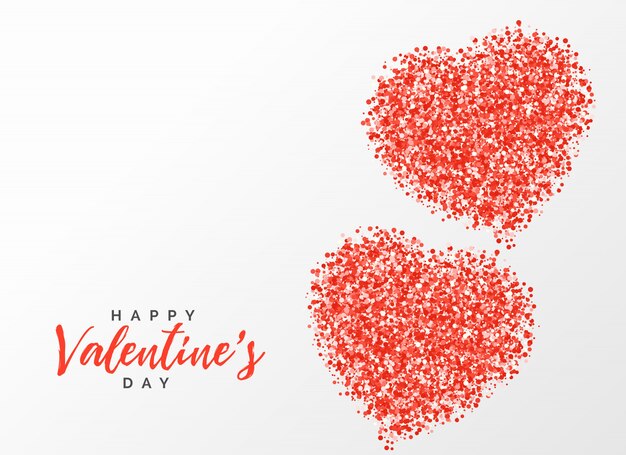 блестящий красный креативный дизайн для дня Святого Валентина