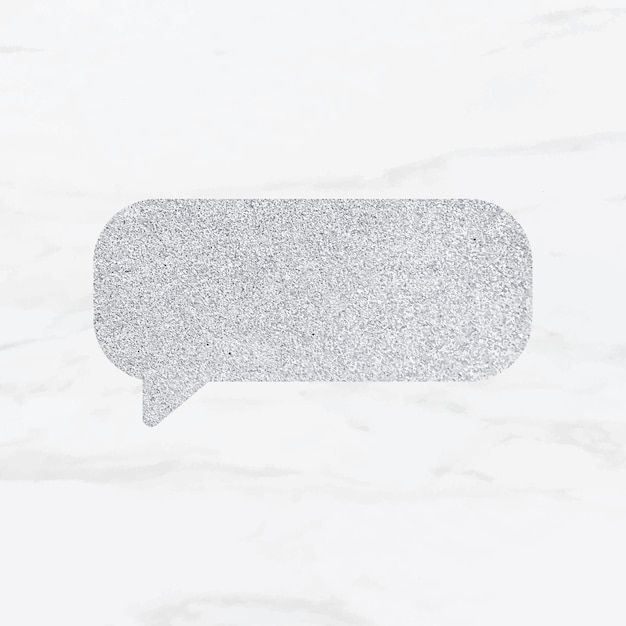 Free vector glitter speech bubble vector