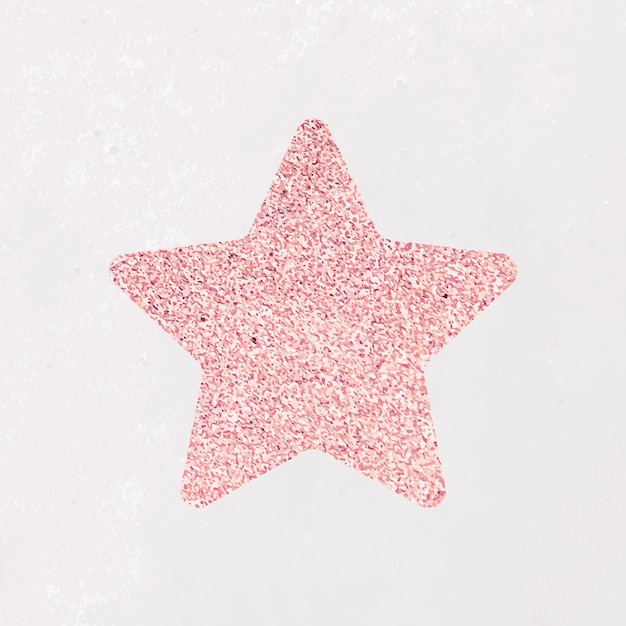 Glitter star sticker vector