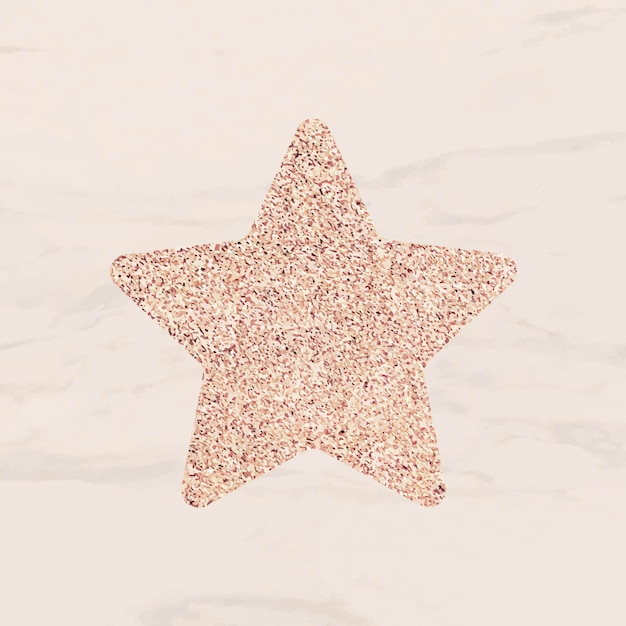 Free vector glitter star sticker vector