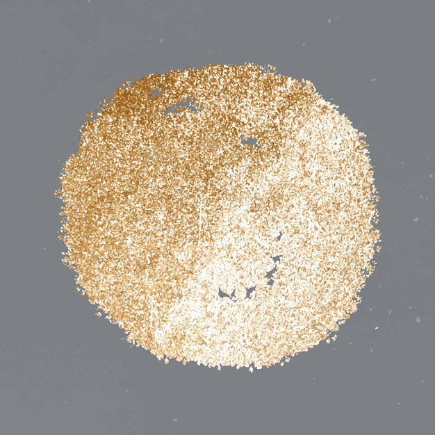 キラキラ金色の満月のアイコン