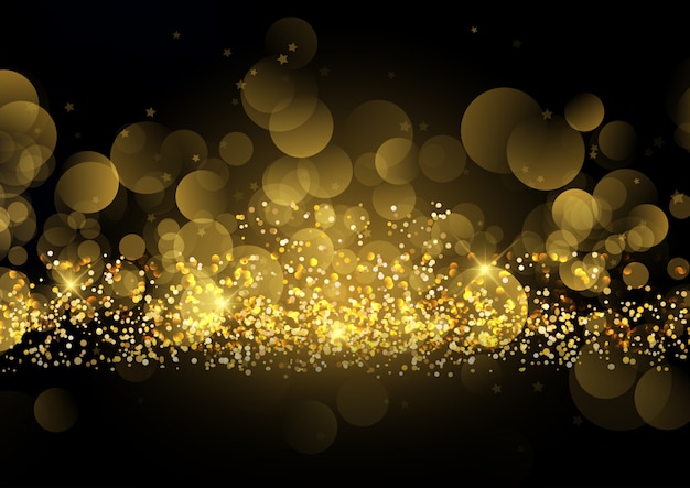 Free vector glittery gold sparkle background