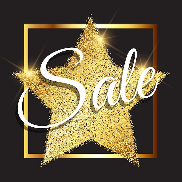 Free vector glittery sales background