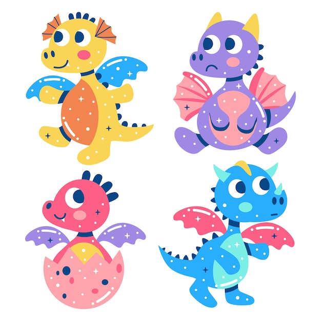 Glizty dragons stickers set