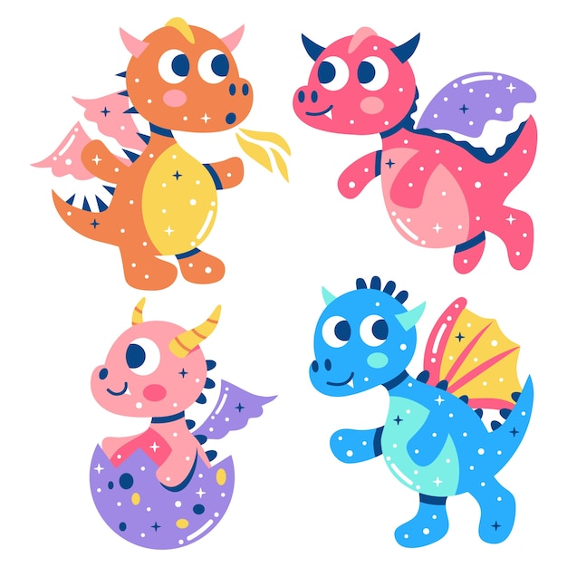 Glizty dragons stickers set