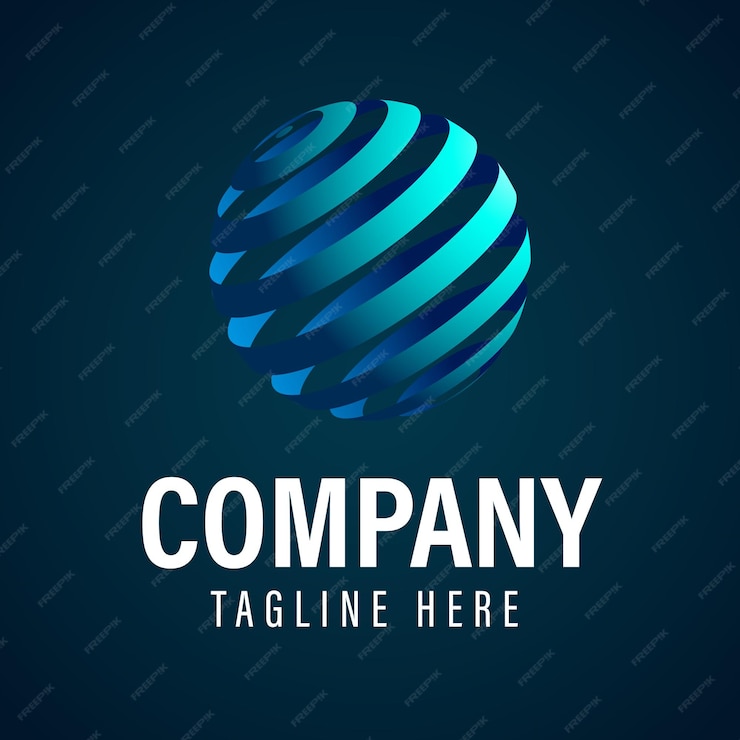 Premium Vector | Global company logo design