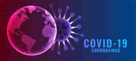 Free vector global coronavirus infection spread concept background design