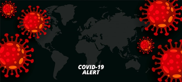 Free vector global coronavirus pandemic outbreak background concept design