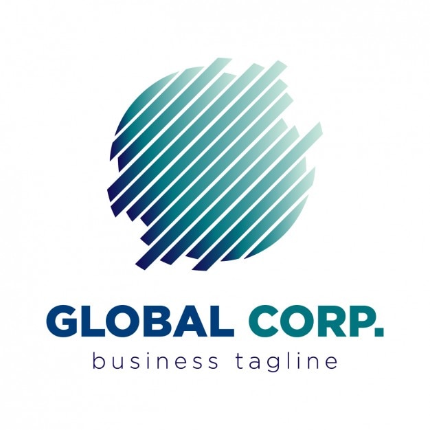 Vettore gratuito global corporation logo