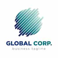 Free vector global corporation logo