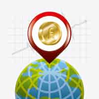 Free vector global economy, money and business