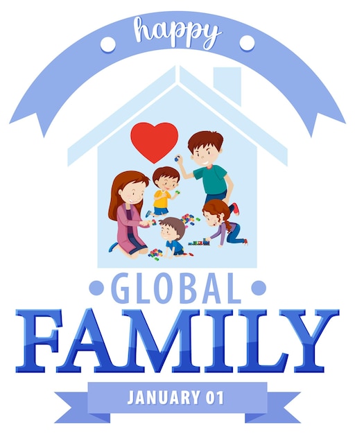 Global family day baner design