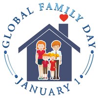 Global family day logo design