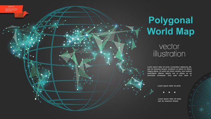Free Vector global geography and cartography template 