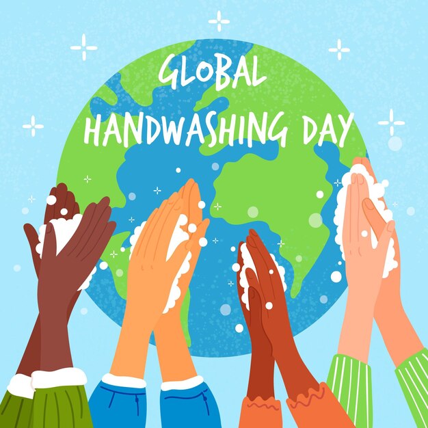 Global handwashing day concept