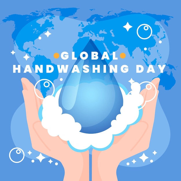 Global handwashing day concept